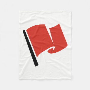 Manta Polar Bandera de carreras roja