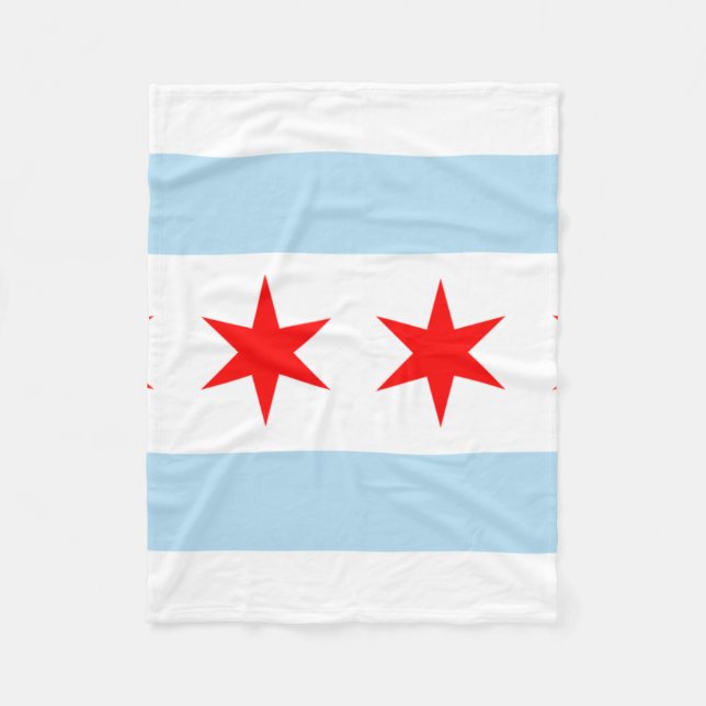 Manta Polar Bandera de Chicago (Anverso)