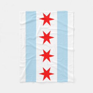 Manta Polar Bandera de Chicago, Illinois
