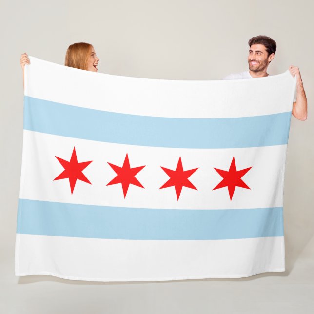 Manta Polar Bandera de Chicago (Illinois) (In situ)