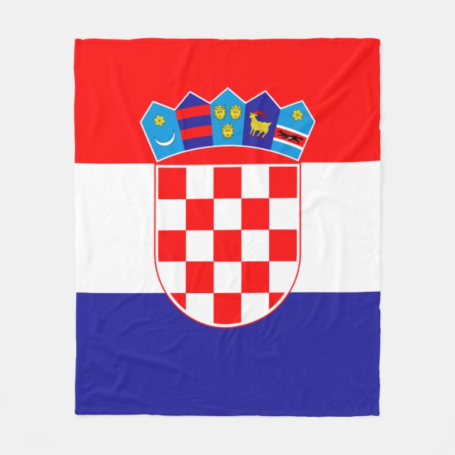 Manta Polar Bandera de Croacia (Anverso)