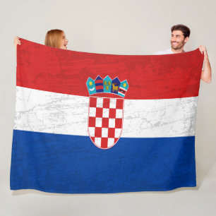 Manta Polar Bandera de Croacia - Tapiz de herencia croata
