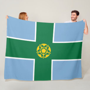 Manta Polar Bandera de Derbyshire (condado de Inglaterra, Rein