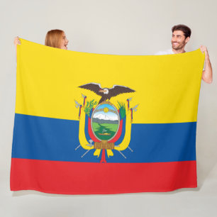 Manta Polar Bandera de Ecuador de gran tamaño