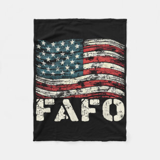 Manta Polar Bandera De Ee.Uu. Vintage Trump Fafo Retro Patriót