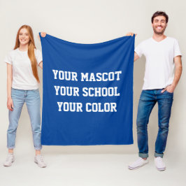Manta Polar Bandera de espíritu de la escuela secundaria perso