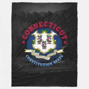 MANTA POLAR BANDERA DE ESTADO DE CONSTITUCIÓN DE CONECTICUACIÓ