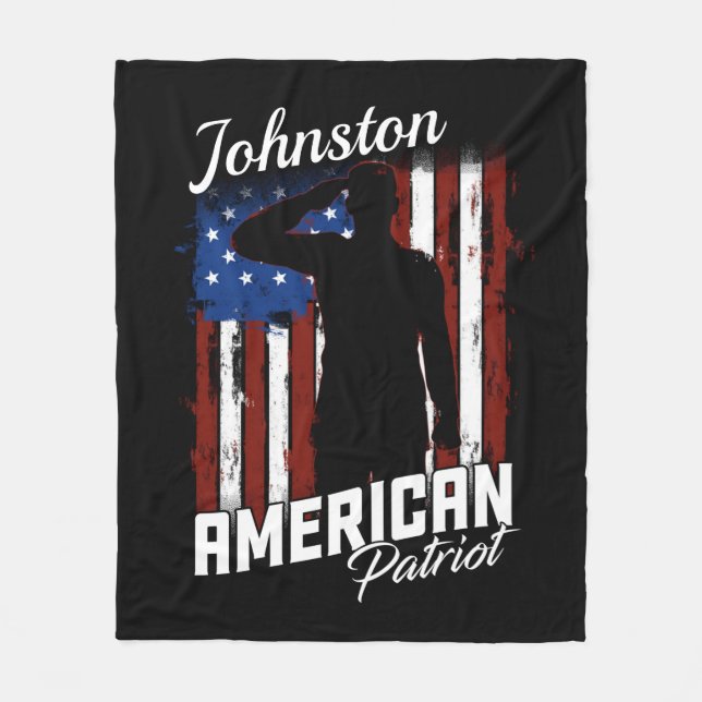 Manta Polar Bandera de Estados Unidos Patriota Norteamericano  (Anverso)