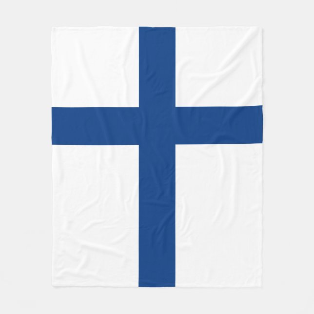 Manta Polar Bandera de Finlandia (Anverso)