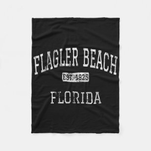 Manta Polar Bandera de Flagler Beach Florida Fl Vintage 