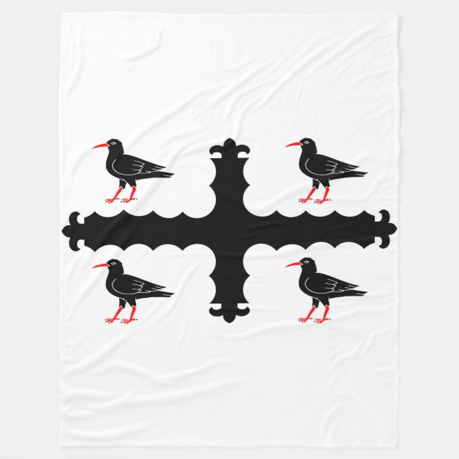 Manta Polar Bandera de Flintshire Fleece Blanket (Anverso)