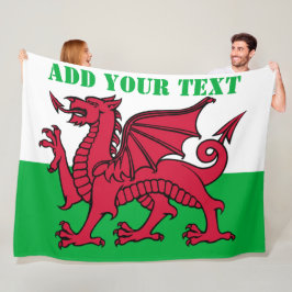 Manta Polar Bandera de Gales Dragon Inglaterra Cardiff rojo br