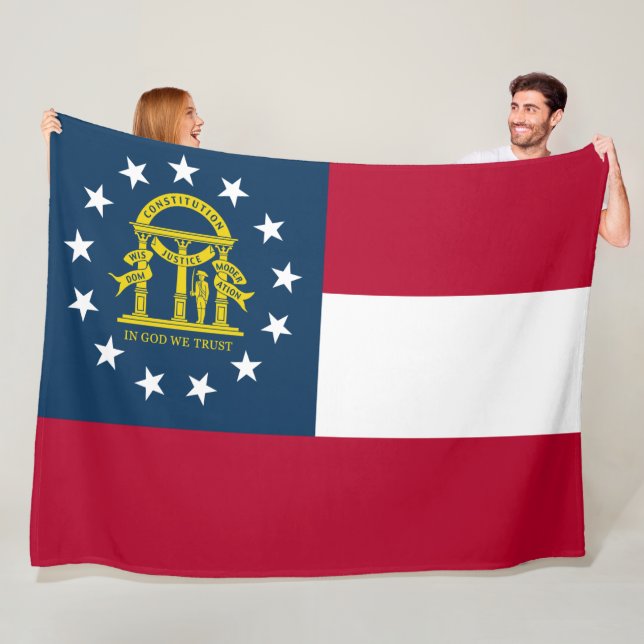 Manta Polar Bandera de Georgia (Estado de los Estados Unidos) (In situ)