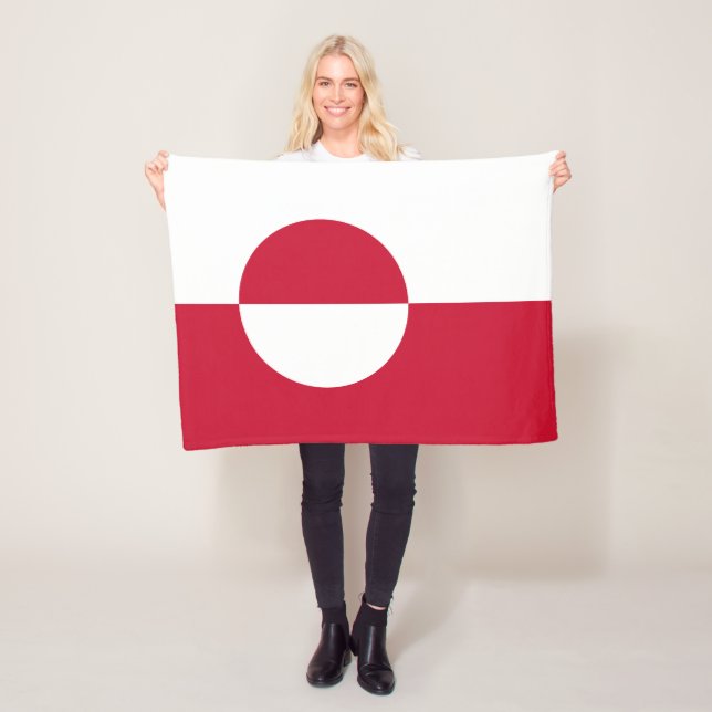 Manta Polar Bandera de Groenlandia (In situ)