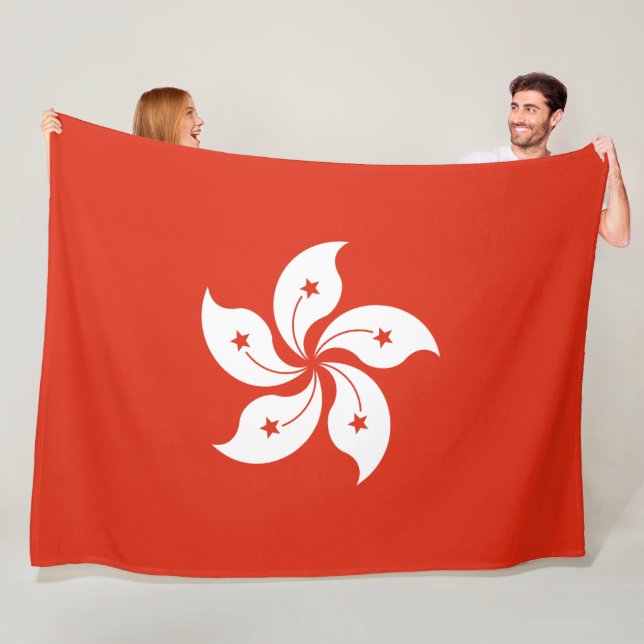 Manta Polar Bandera de Hong Kong (In situ)