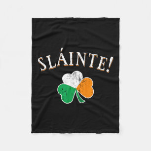 Manta Polar Bandera de Irlanda de la tostada Slainte Shamrock 