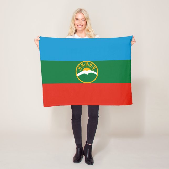 Manta Polar Bandera de Karachay Cherkessia (In situ)