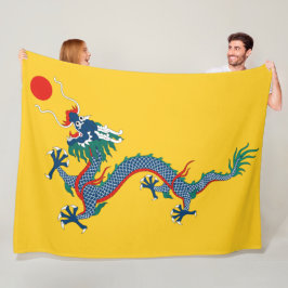 Manta Polar Bandera de la dinastía Qing china (dragón chino) (