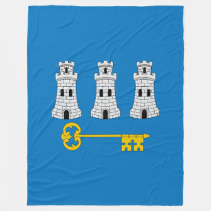 Manta Polar Bandera de La Habana, Cuba Fleece Blanket