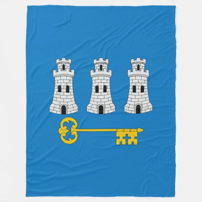 Manta Polar Bandera de La Habana, Cuba Fleece Blanket (Anverso)