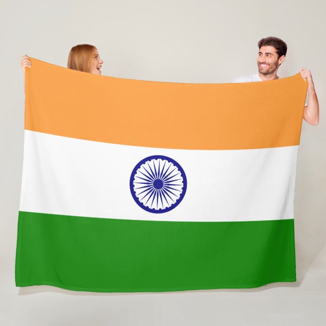 Manta Polar Bandera de la India (In situ)