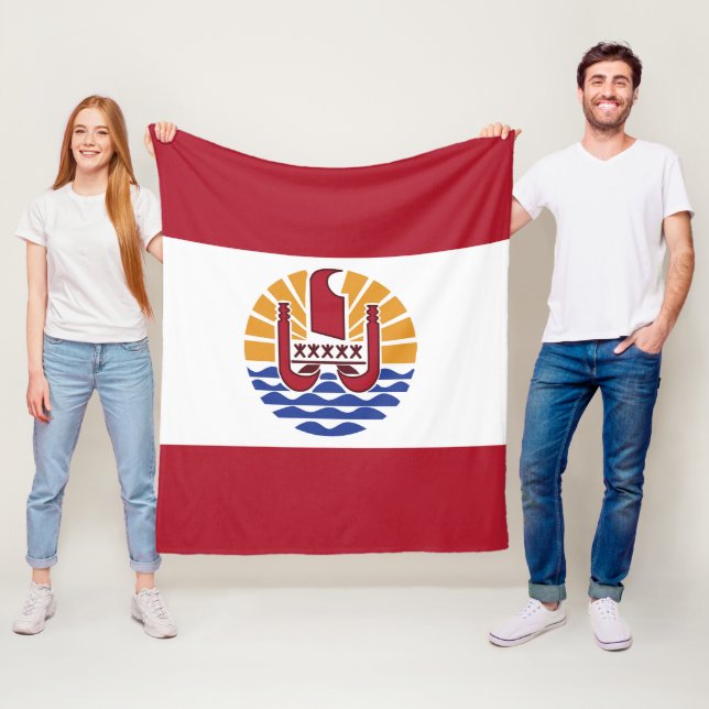 Manta Polar Bandera de la Polinesia Francesa (In situ)