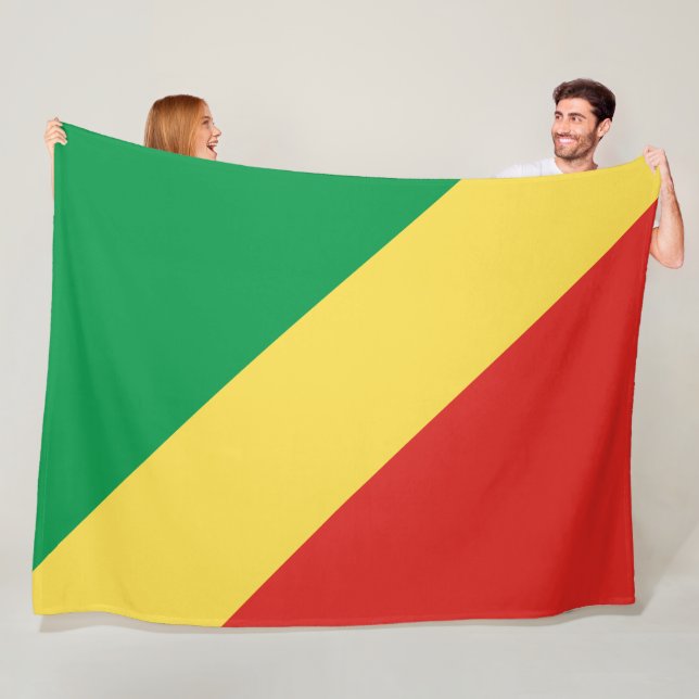 Manta Polar Bandera de la República del Congo (In situ)