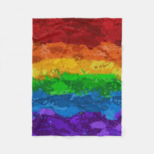 Manta Polar Bandera de la salpicadura de la pintura del arco