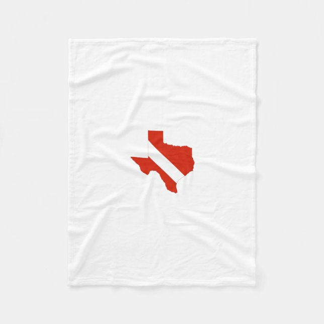 Manta Polar Bandera de la zambullida del estado de Tejas (Anverso)