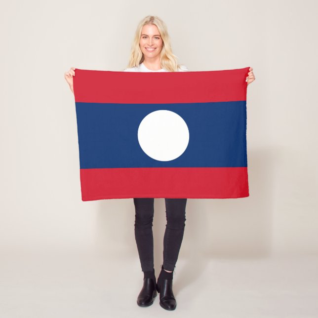 Manta Polar Bandera de Laos (In situ)