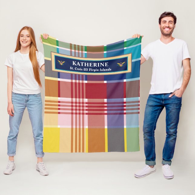 Manta Polar Bandera de las Islas Vírgenes de Estados Unidos Pe (In situ)