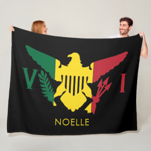 Manta Polar Bandera de las Islas Vírgenes de Estados Unidos, r