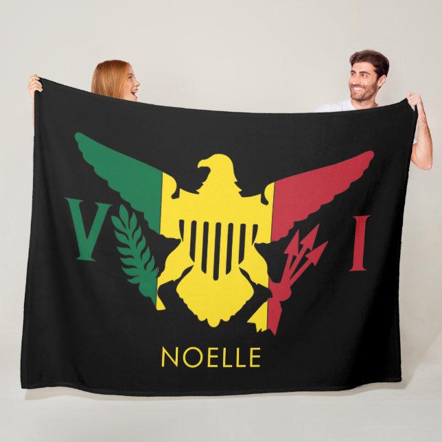 Manta Polar Bandera de las Islas Vírgenes de Estados Unidos, r (In situ)