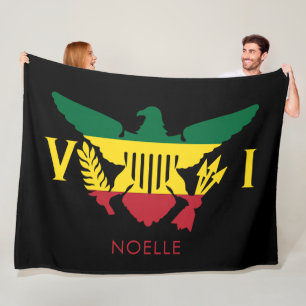 Manta Polar Bandera de las Islas Vírgenes de Estados Unidos, r