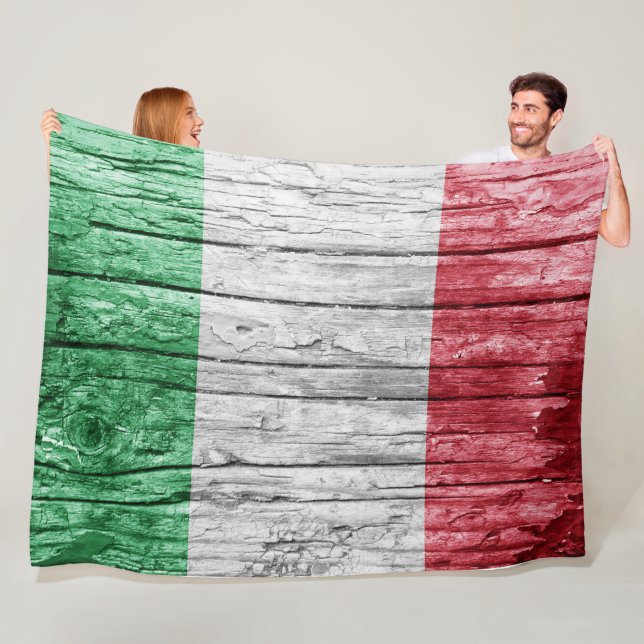 Manta Polar bandera de madera de Italia (In situ)