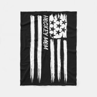Manta Polar Bandera de mamá de hockey Deportes Patriótico Usa 
