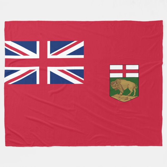 Manta Polar Bandera de Manitoba (Frente (Horizontal))