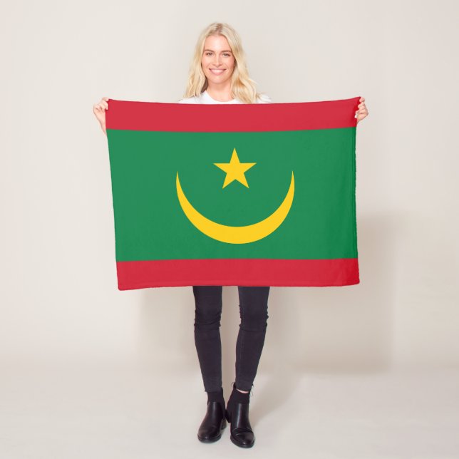 Manta Polar Bandera de Mauritania (In situ)