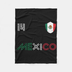 Manta Polar Bandera de México 14 Fanático del Fútbol Mexicano