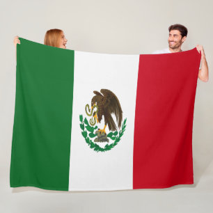 Manta Polar Bandera de México grande
