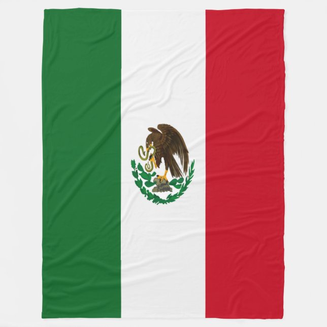 Manta Polar Bandera de México Patriótico (Anverso)