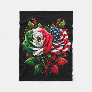 Manta Polar Bandera De México Usa Bandera Mexicana Bandera Ame