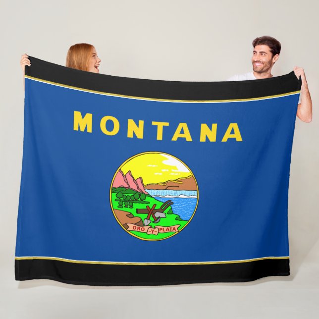 Manta Polar Bandera de Montana (In situ)