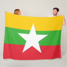 Manta Polar Bandera de Myanmar (Birmania)