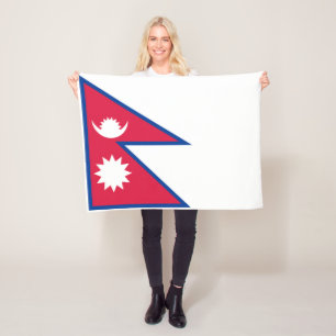 Manta Polar Bandera de Nepal