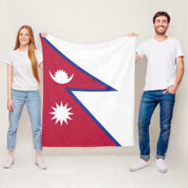 Manta Polar Bandera de Nepal