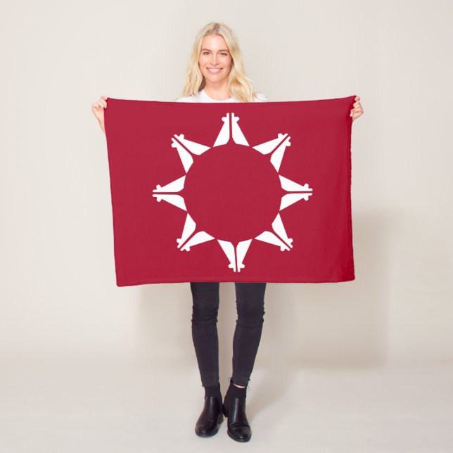 Manta Polar Bandera de Oglala Lakota Sioux (In situ)
