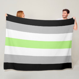 Manta Polar Bandera de Orgullo Agender – Identidad Agender LGB