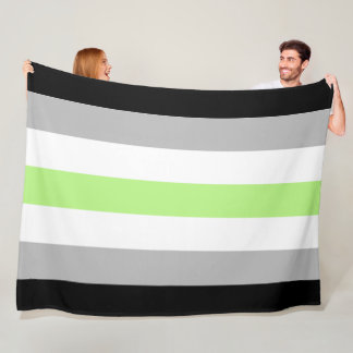 Manta Polar Bandera de Orgullo Agender – Identidad Agender LGB