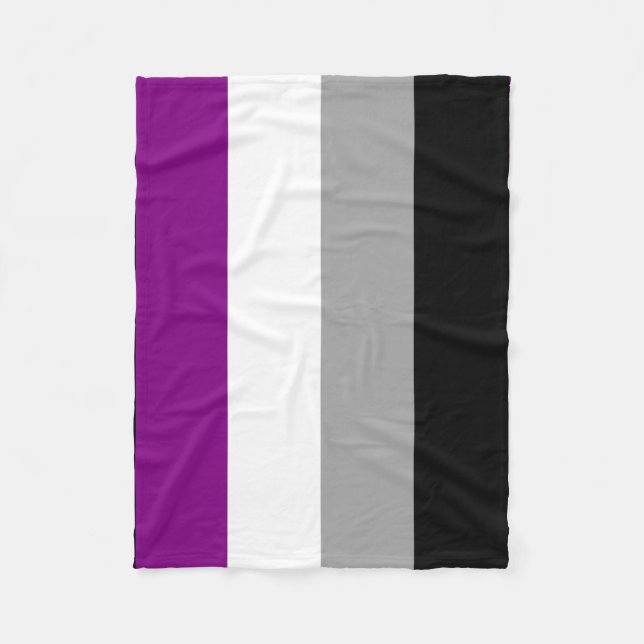 Manta Polar Bandera de Orgullo Asexual (Anverso)
